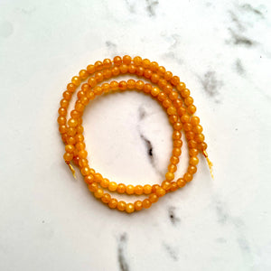 Strung Beads - Orange, Yellow & Whites