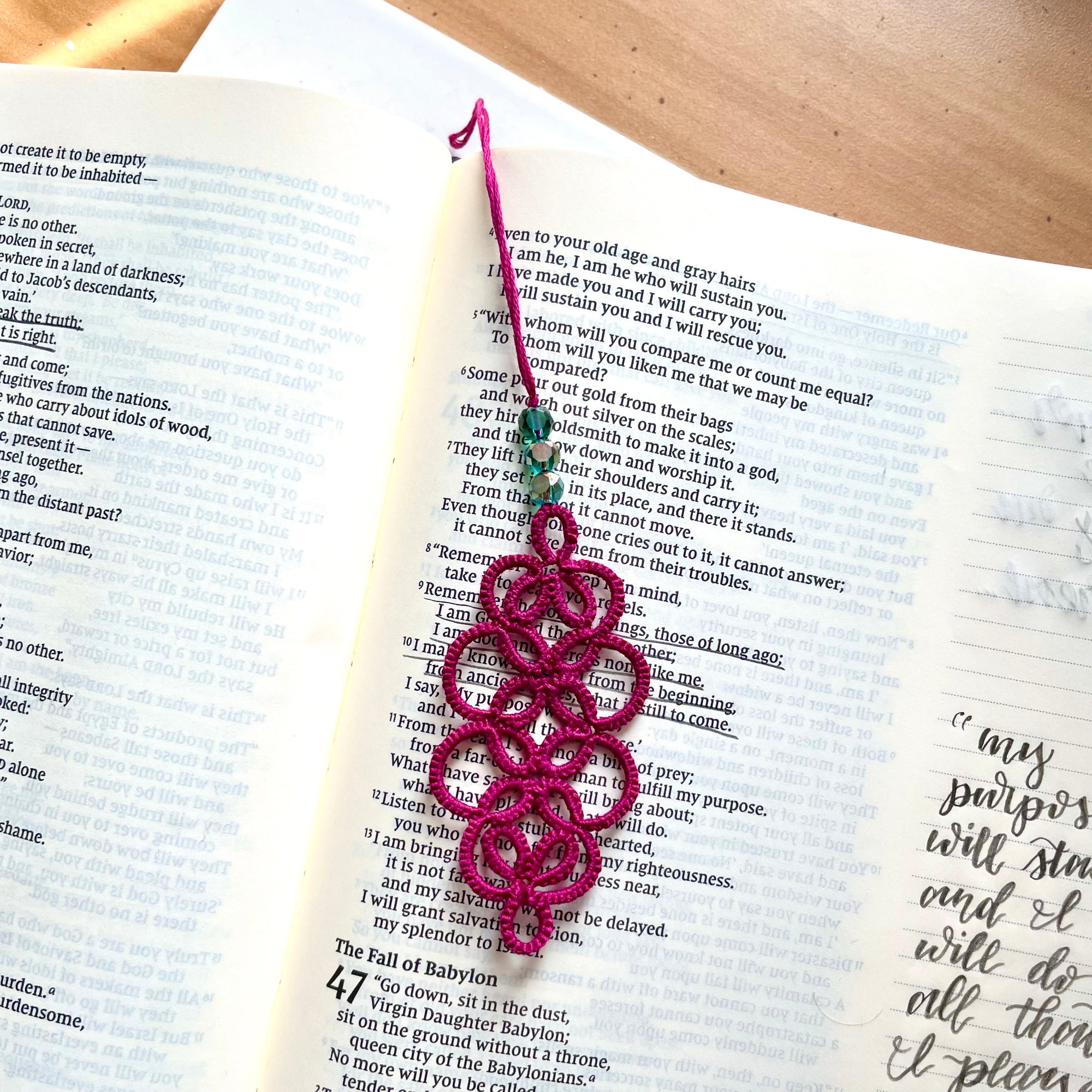 Tatted Lace Bookmark