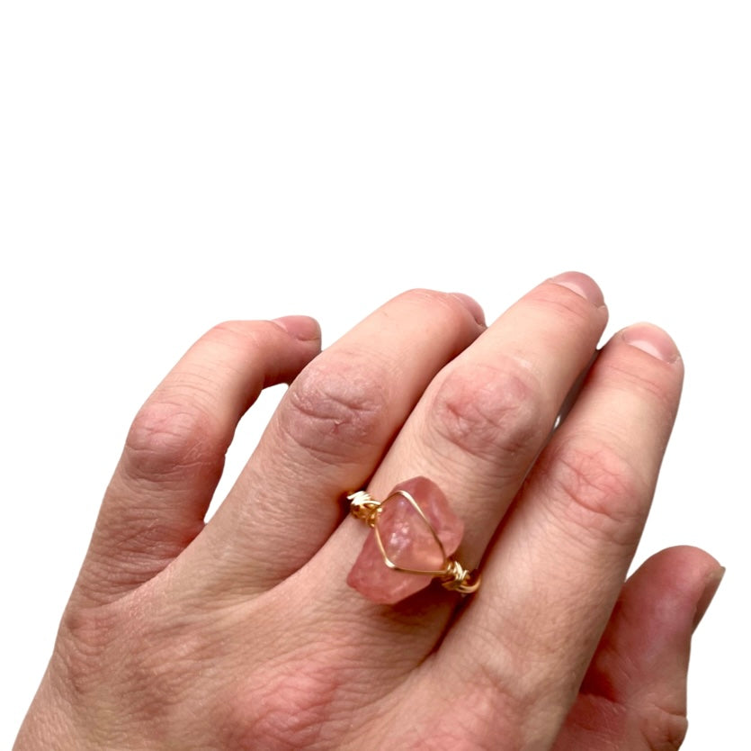 Pink Crystal Ring