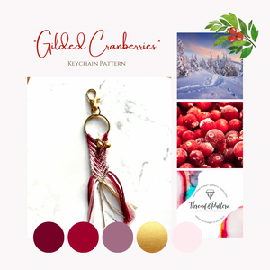 Keychain Pattern #018 - Gilded Cranberries