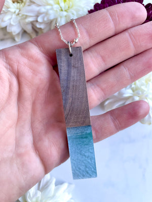 Wood and Resin Necklaces