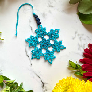 Tatted Lace Snowflake Ornament - Style #1