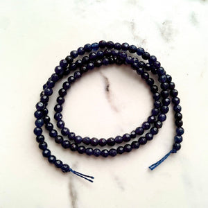 Strung Beads - Black, Grey, and Blues
