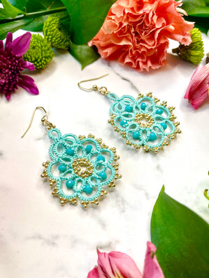 “Bloom” Tatted Lace Earrings