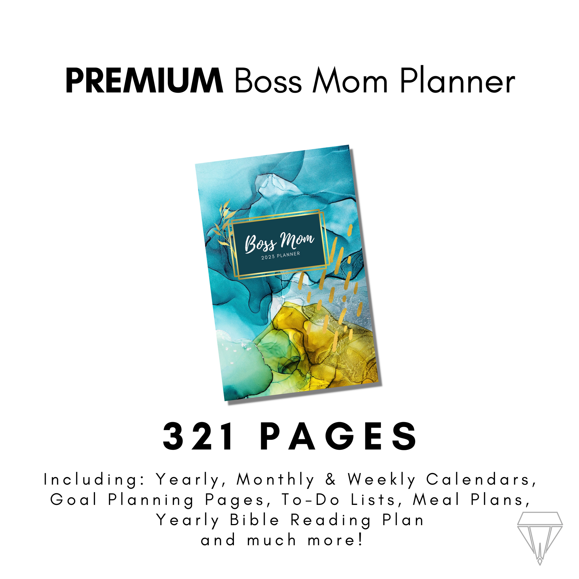 PREMIUM Boss Mom 2023 Goal Planner - DIGITAL DOWNLOAD