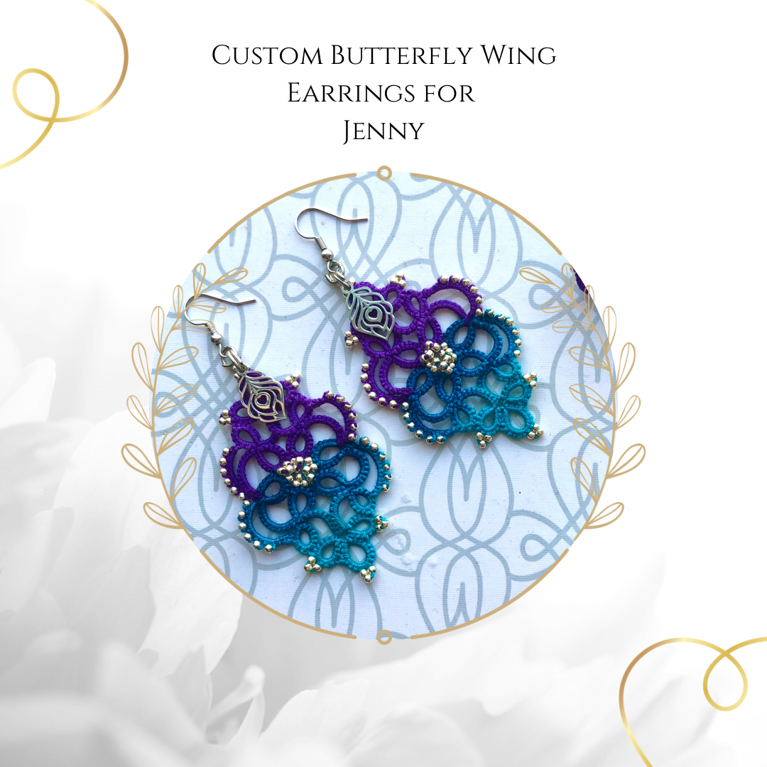 Custom Butterfly Earrings for Jenny