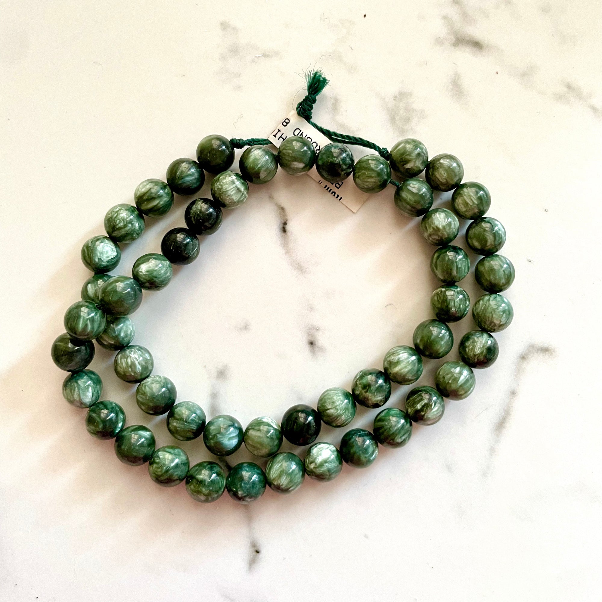 Strung Beads - Greens