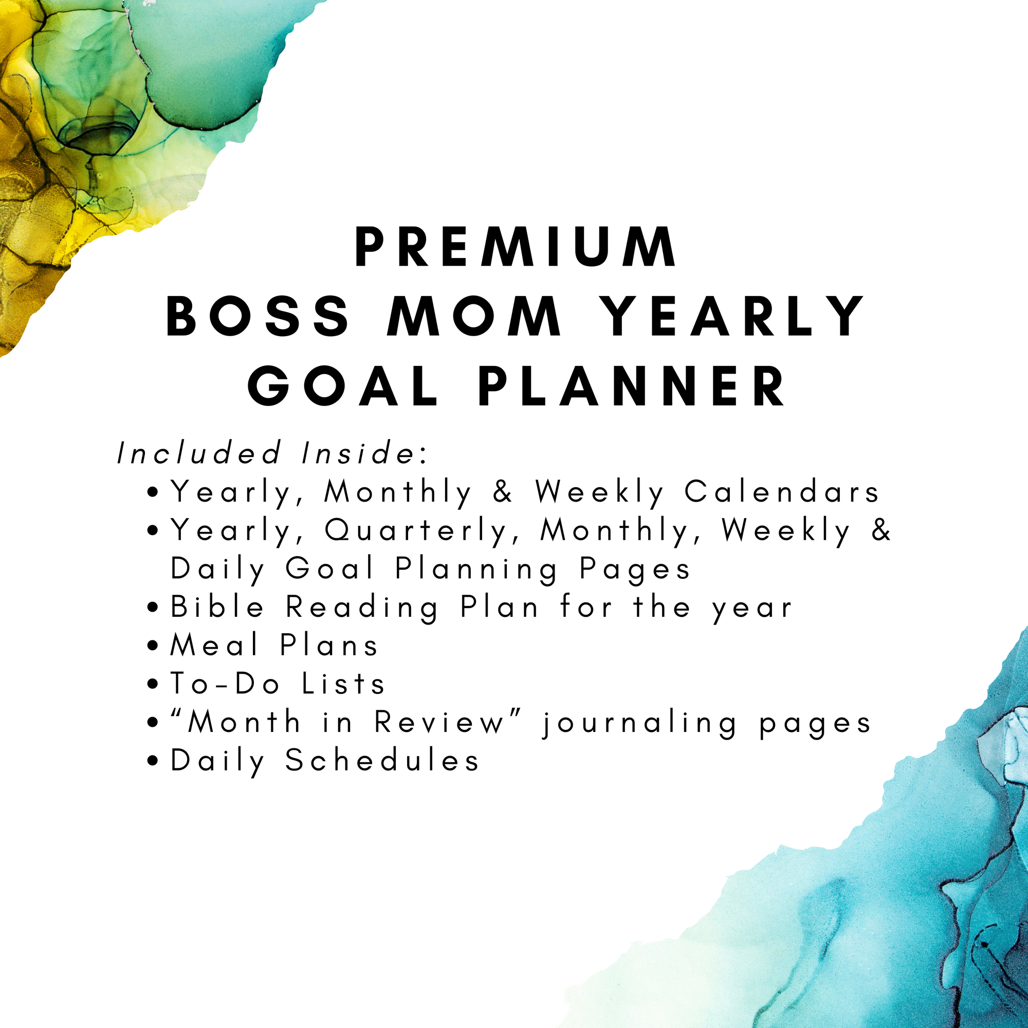 PREMIUM Boss Mom 2023 Goal Planner - DIGITAL DOWNLOAD